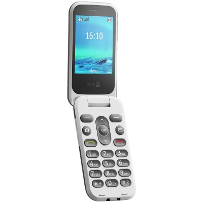 Doro 2880 4G Big-Button Amplified Flip Phone Mobile With External Display